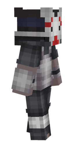 Black skin: body, right side render