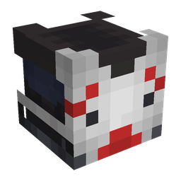 Black skin: head render