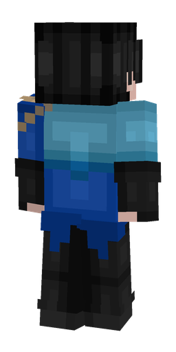Black skin: body, back render