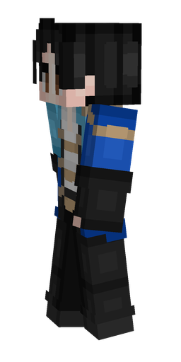 Black skin: body, left side render