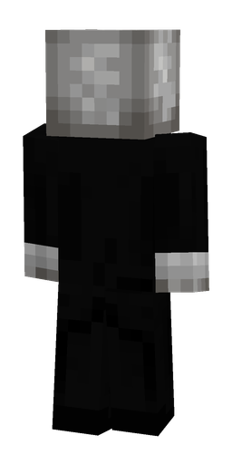Black skin: body, back render
