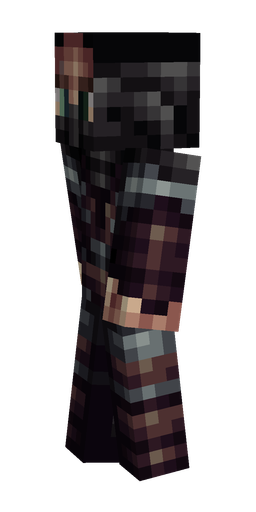 Black skin: body, left side render