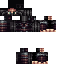 Black skin: raw texture render