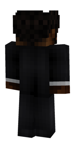 Black skin: body, back render