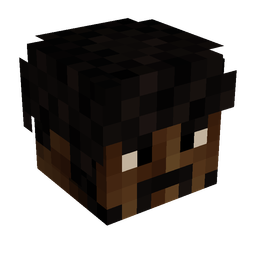 Black skin: head render