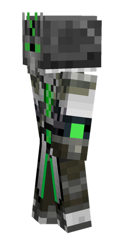 Black skin: body, left side render