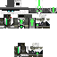 Black skin: raw texture render