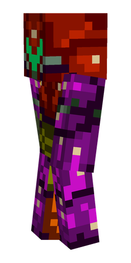 Blue skin: body, left side render