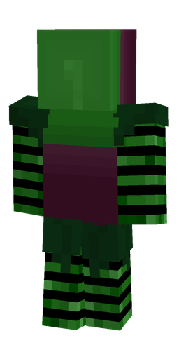 Black skin: body, back render
