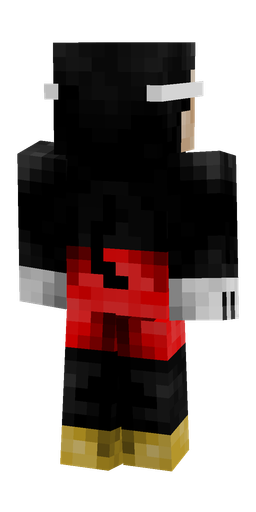 Black skin: body, back render