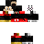 Black skin: raw texture render
