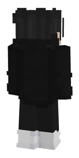 Black skin: body, back render