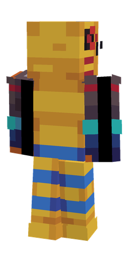 Blue skin: body, back render