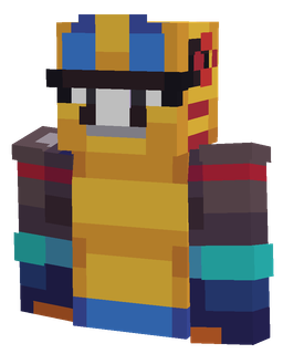 Blue skin: bust render