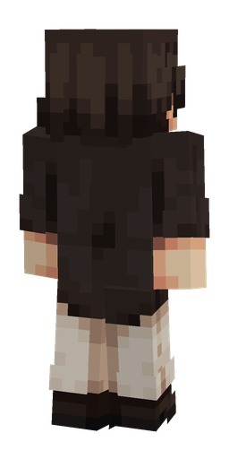 Black skin: body, back render