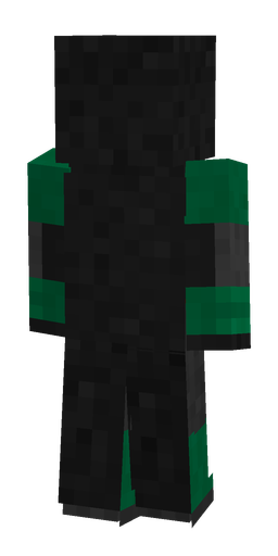Black skin: body, back render