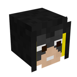 Black skin: head render