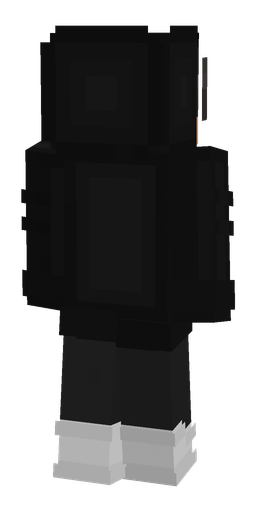 Black skin: body, back render