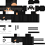 Black skin: raw texture render