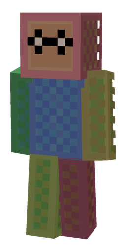 Blue skin: body, front render