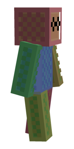 Blue skin: body, right side render