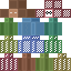 Blue skin: raw texture render