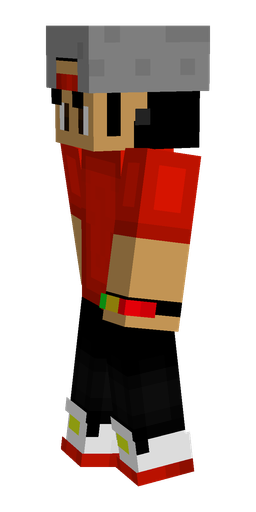 Black skin: body, left side render