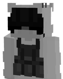 Black skin: bust render
