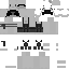 Black skin: raw texture render