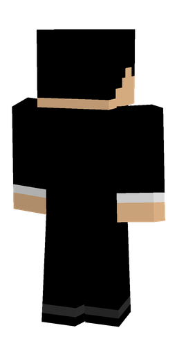 Black skin: body, back render
