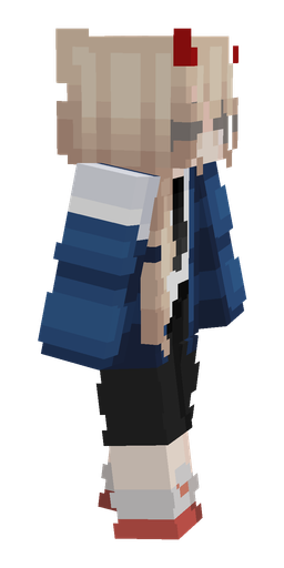 Black skin: body, right side render