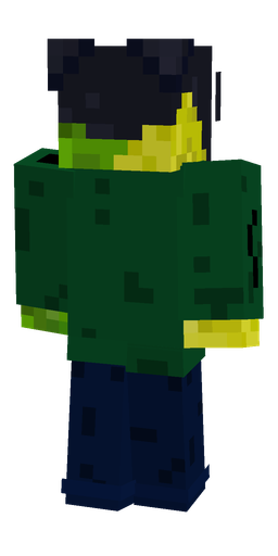 Black skin: body, back render