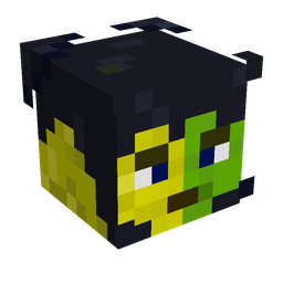 Black skin: head render