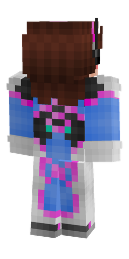 Blue skin: body, back render