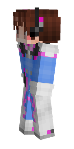 Blue skin: body, left side render