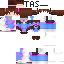 Blue skin: raw texture render
