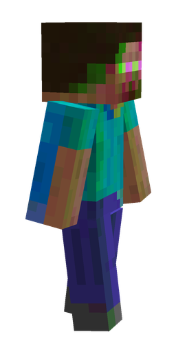 Blue skin: body, right side render