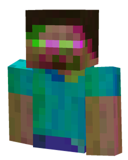 Blue skin: bust render