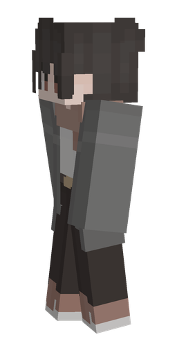 Black skin: body, left side render