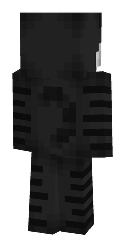 Black skin: body, back render