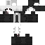 Black skin: raw texture render