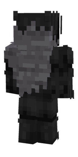 Black skin: body, back render