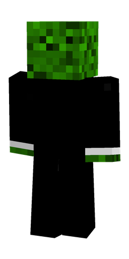 Black skin: body, back render