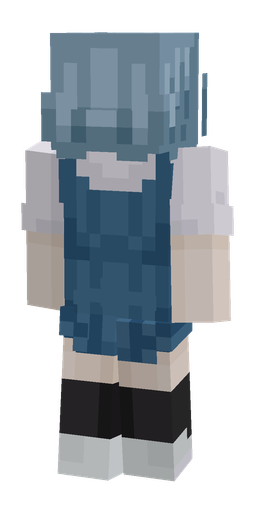 Blue skin: body, back render