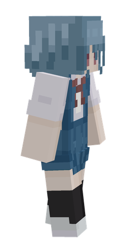 Blue skin: body, right side render