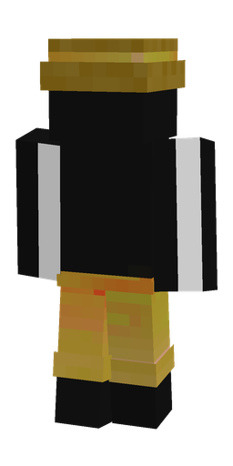 Black skin: body, back render