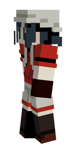 Black skin: body, left side render