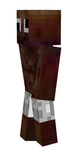 Brown skin: body, left side render