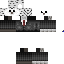 Black skin: raw texture render