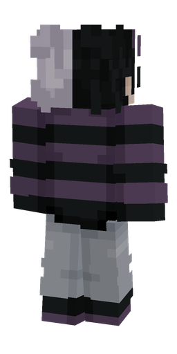 Black skin: body, back render